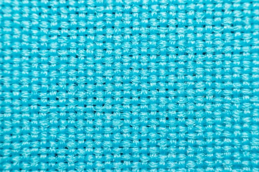 Macro of fabric weave texture surface blue or indigo blue color use for background