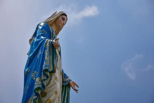 The Virgin Mary statue at The Cathedral of the Immaculate Conception is a Roman Catholic Diocese of Chanthaburi.
