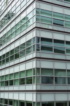 Big glass office building in a Bangkok city