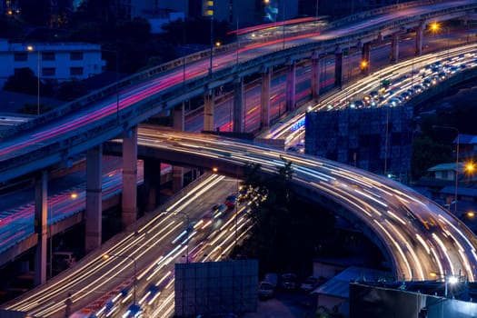 Nighttime of Bangkok city. Bangkok is the capital and the most populous city of Thailand.
