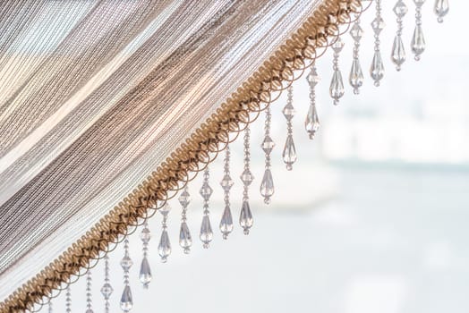 crystal beads for decorating curtains