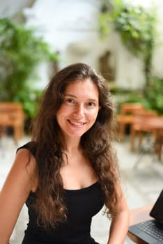 Selfie Portrait of 40 years old slavic woman close up without make up