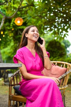 Portrait of 33 years old russian  business woman without make up talking on the phone