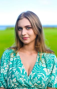 Portrait of beautiful Belarusian woman half Ukrainian