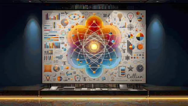 The study quantum computing concept with qubit - AI generated