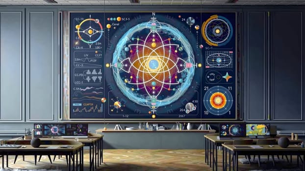 The study quantum computing concept with qubit - AI generated