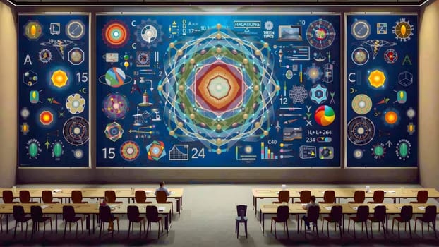 The study quantum computing concept with qubit - AI generated