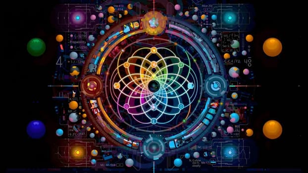 The study quantum computing concept with qubit - AI generated