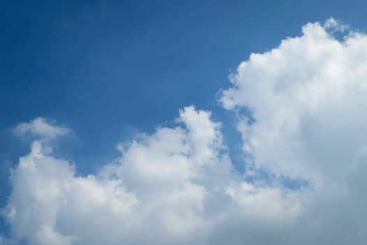 Nature cloudscape with blue sky and white cloud