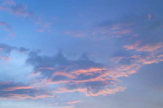 Nature cloudscape with red sky and storm cloud