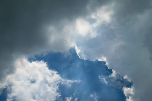 Nature cloudscape with blue sky and white cloud