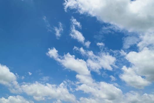 Nature cloudscape with blue sky and white cloud