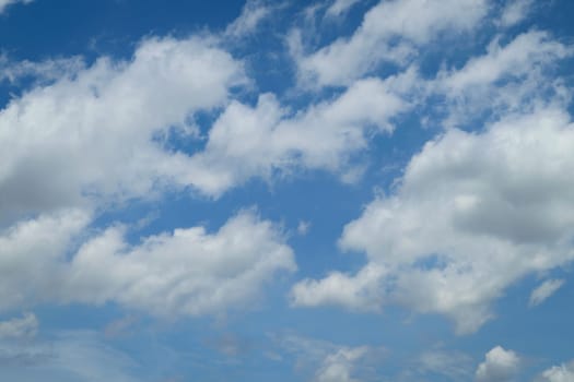 Nature cloudscape with blue sky and white cloud