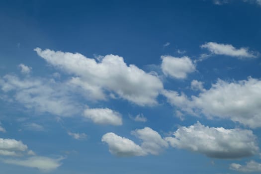 Nature cloudscape with blue sky and white cloud