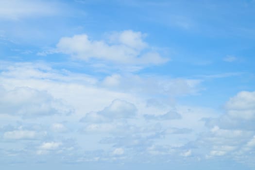 Nature cloudscape with blue sky and white cloud