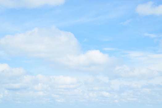 Nature cloudscape with blue sky and white cloud