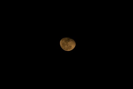 The moon on Friday 30 October 2015 21:20 Bangkok, Thailand. Phase Waning Gibbous