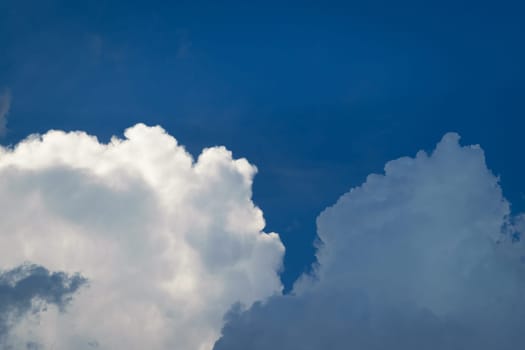 Nature cloudscape with blue sky and white cloud