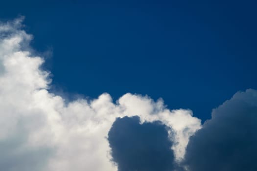 Nature cloudscape with blue sky and white cloud