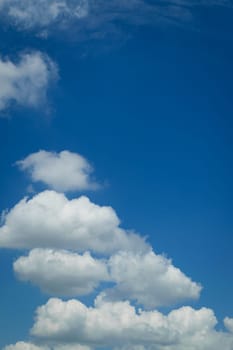 Nature cloudscape with blue sky and white cloud