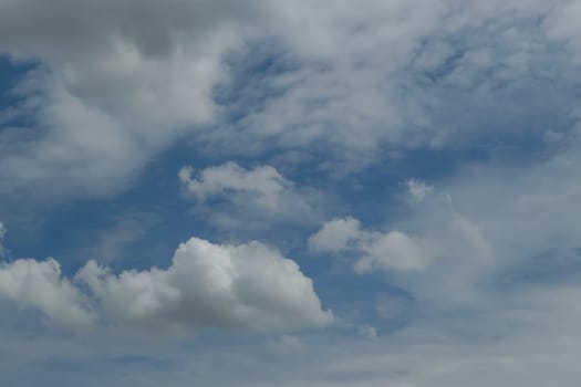 Nature cloudscape with blue sky and white cloud