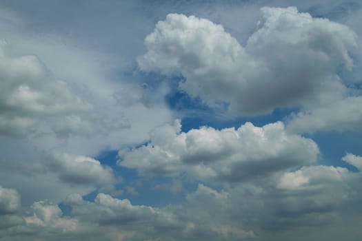 Nature cloudscape with blue sky and white cloud