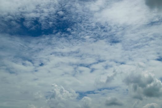 Nature cloudscape with blue sky and white cloud