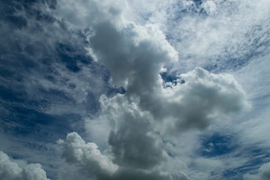 Nature cloudscape with blue sky and white cloud