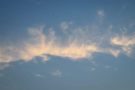 Nature cloudscape with blue sky and white cloud