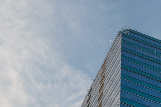 Big glass office building in a Bangkok city