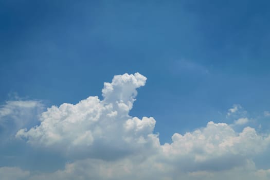 Nature cloudscape with blue sky and white cloud