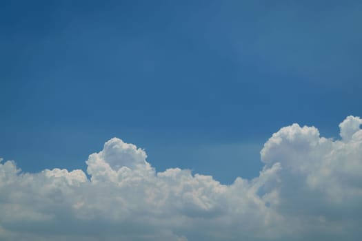 Nature cloudscape with blue sky and white cloud
