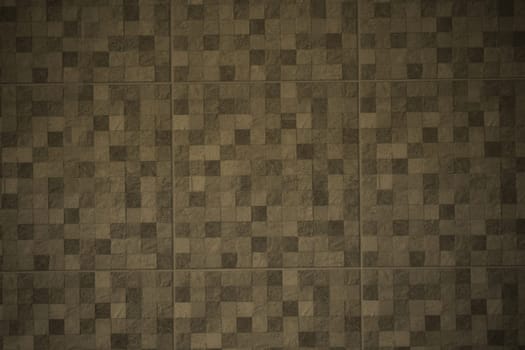 Tile wall texture background surface natural color , process in vintage style
