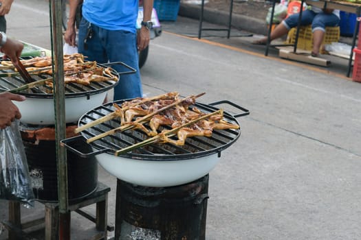 Bangkok, Thailand - August 15, 2015 : Thai street food in market.