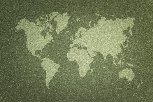Wall texture background surface natural color with world map