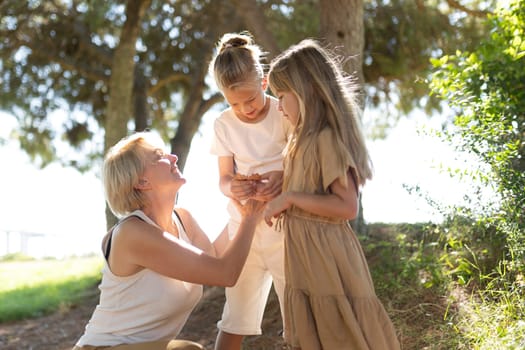 Happy family enjoying quality time outdoors together