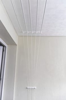 Cloth dryer fixture on the ceiling