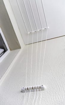Cloth dryer fixture on the ceiling
