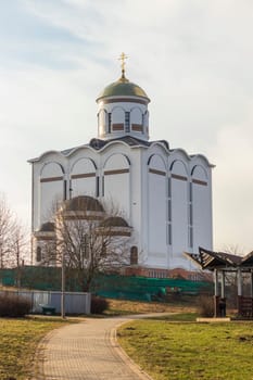 Shot of the orthodox church in the city