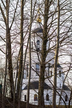 Shot of the orthodox church in the city