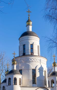 Shot of the orthodox church in the city