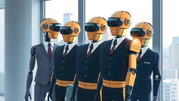 The Future artificial intelligence robot, cyborg, human