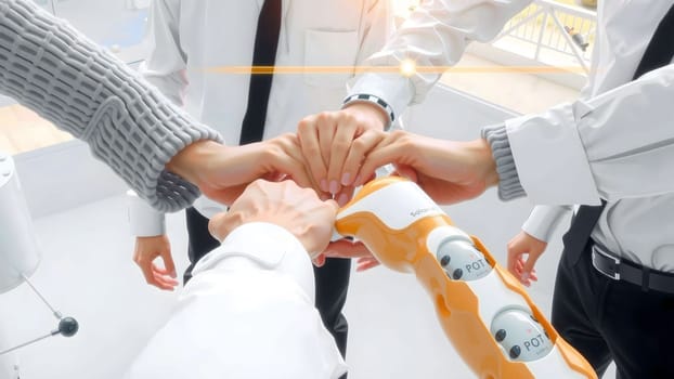 The Future artificial intelligence robot, cyborg, human