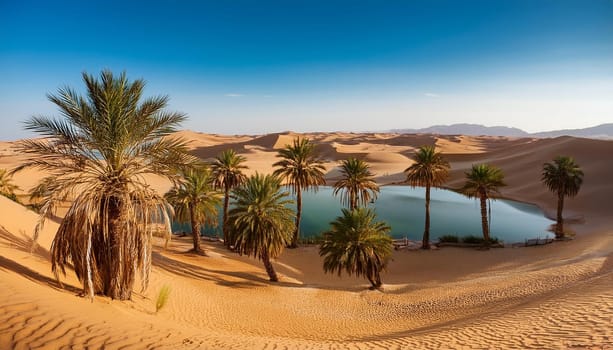 natural desert landscape scenery, AI generated image