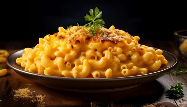 mac and cheese pasta, AI generated image