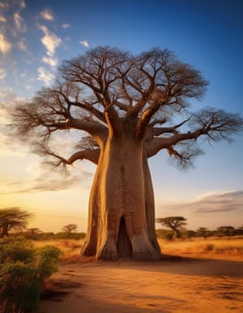 baobab tree scientific classification Adansonia, AI generated image
