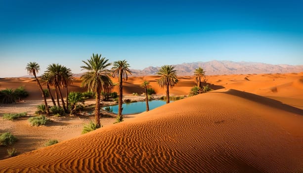 natural desert landscape scenery, AI generated image