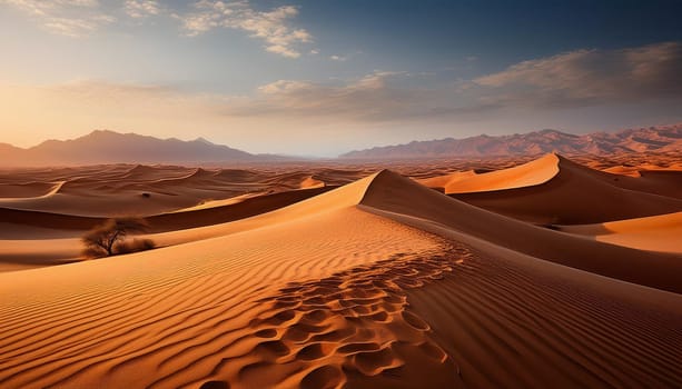 natural desert landscape scenery, AI generated image