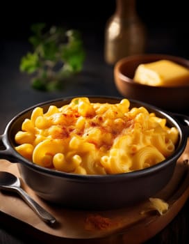 mac and cheese pasta, AI generated image