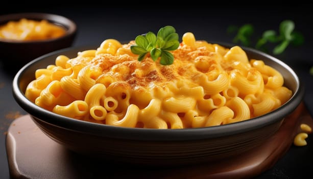 mac and cheese pasta, AI generated image